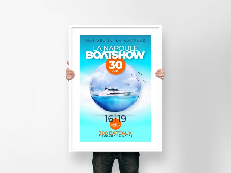 affiche Boat show mockup poster
