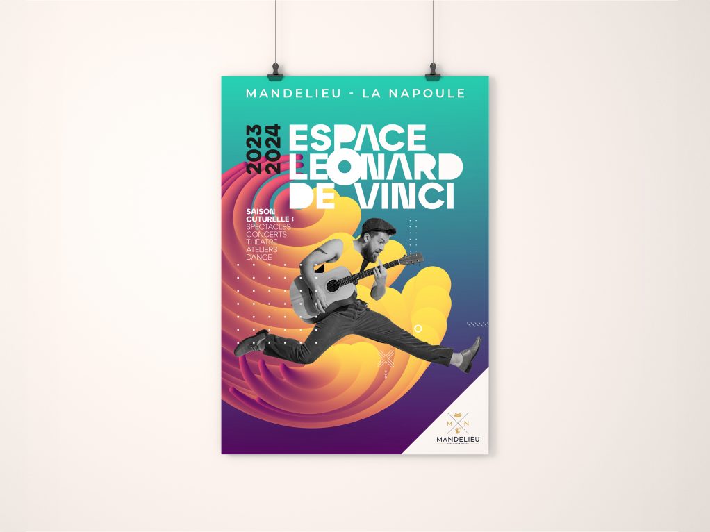 White empty paper with clips on the wall